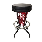 Lighted Rutgers Swivel Bar Stool By Holland Bar Stool Co., L500030RutgerBlkVinyl