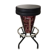 Lighted Texas State Swivel Bar Stool By Holland Bar Stool Co., L500030TexsStBlkVinyl