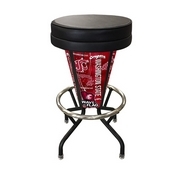 Lighted Washington State Swivel Bar Stool By Holland Bar Stool Co., L500030WashStBlkVinyl