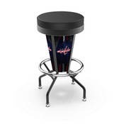 Lighted Washington Capitals Swivel Bar Stool By Holland Bar Stool Co., L500030WshCapBlkVinyl