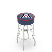 L7C1 Arizona Double-Ring Swivel Stool with Chrome Finish by Holland Bar Stool Co., AGS-L7C125ArizUn