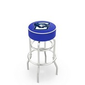 L7C1 - 4 Creighton Cushion Seat with Double-Ring Chrome Base Swivel Bar Stool by Holland Bar Stool Company