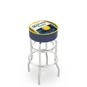 L7C1 Corona (Lbl) Double-Ring Swivel Stool with Chrome Finish by Holland Bar Stool Co.