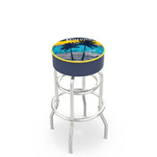 L7C1 Corona (Sunset) Double-Ring Swivel Stool with Chrome Finish by Holland Bar Stool Co.