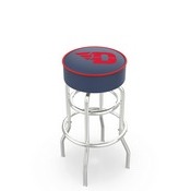 L7C1 University of Dayton Double-Ring Swivel Stool with Chrome Finish by Holland Bar Stool Co., AGS-L7C125DytnUn