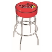 L7C1 Illinois State Double-Ring Swivel Stool with Chrome Finish by Holland Bar Stool Co., AGS-L7C125IllStU