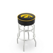 L7C1 Iowa Double-Ring Swivel Stool with Chrome Finish by Holland Bar Stool Co., AGS-L7C125IowaUn