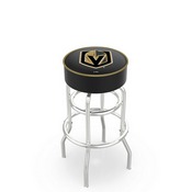 L7C1 Vegas Golden Knights Double-Ring Swivel Stool with Chrome Finish by Holland Bar Stool Co., AGS-L7C125LVGdKn