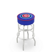 L7C1 Chicago Cubs Doubleing Swivel Stool with Chrome Finish by HBS, AGS-L7C125MLBCub