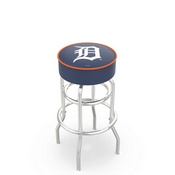 L7C1 Detroit Tigers Doubleing Swivel Stool with Chrome Finish by HBS, AGS-L7C125MLBDet