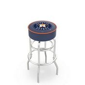 L7C1 Houston Astros Doubleing Swivel Stool with Chrome Finish by HBS, AGS-L7C125MLBHou