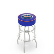 L7C1 New York Mets Doubleing Swivel Stool with Chrome Finish by HBS, AGS-L7C125MLBNYM