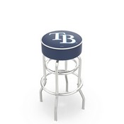 L7C1 Tampa Bay Rays Doubleing Swivel Stool with Chrome Finish by HBS, AGS-L7C125MLBTam