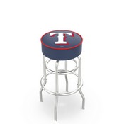 L7C1 Texas Rangers Doubleing Swivel Stool with Chrome Finish by HBS, AGS-L7C125MLBTex