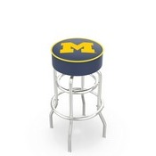 L7C1 Michigan Double-Ring Swivel Stool with Chrome Finish by Holland Bar Stool Co., AGS-L7C125MichUn