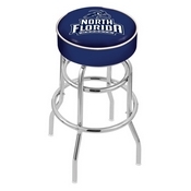 L7C1 - 4 North Florida Cushion Seat with Double-Ring Chrome Base Swivel Bar Stool by Holland Bar Stool Company
