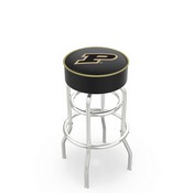 L7C1 Purdue Double-Ring Swivel Stool with Chrome Finish by Holland Bar Stool Co., AGS-L7C125Purdue