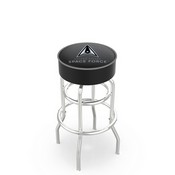 L7C1 U.S. Space Force Double-Ring Swivel Stool with Chrome Finish by Holland Bar Stool, AGS-L7C125SpaFor