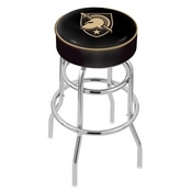 L7C1 US Military Academy (ARMY) Double-Ring Swivel Stool with Chrome Finish by Holland Bar Stool Co., AGS-L7C125USMilA