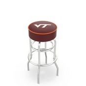 L7C1 Virginia Tech Double-Ring Swivel Stool with Chrome Finish by Holland Bar Stool Co., AGS-L7C125VATech