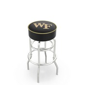 L7C1 Wake Forest Double-Ring Swivel Stool with Chrome Finish by Holland Bar Stool Co., AGS-L7C125WakeFr