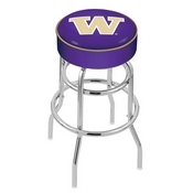 L7C1 Washington Double-Ring Swivel Stool with Chrome Finish by Holland Bar Stool Co., AGS-L7C125WashUn