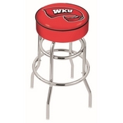 L7C1 Western Kentucky Double-Ring Swivel Stool with Chrome Finish by Holland Bar Stool Co., AGS-L7C125WestKy