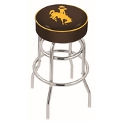 L7C1 Wyoming Double-Ring Swivel Stool with Chrome Finish by Holland Bar Stool Co., AGS-L7C125Wymng