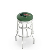 L7C3C - Chrome Double Ring UAB Swivel Bar Stool with 2.5