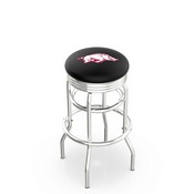 L7C3C - Chrome Double Ring Arkansas Swivel Bar Stool with 2.5