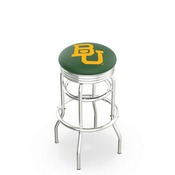 L7C3C - Chrome Double Ring Baylor Swivel Bar Stool with 2.5