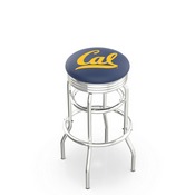 L7C3C - Chrome Double Ring Cal Swivel Bar Stool with 2.5
