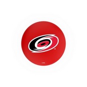 L7C3C - Chrome Double Ring Carolina Hurricanes Swivel Bar Stool with 2.5 Ribbed Accent Ring by Holland Bar Stool Company