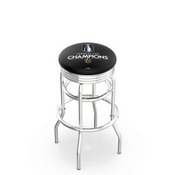 L7C3C Vegas Golden Knights - 2023 Stanley Cup Double-Ring Swivel Stool with Chrome Finish By HBS, AGS-L7C3C25LVGdKnCup23