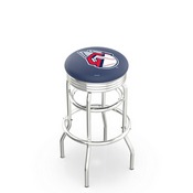 L7C3C Cleveland Guardians Doubleing Swivel Stool with Chrome Finish by HBS, AGS-L7C3C25MLBCle