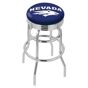 L7C3C - Chrome Double Ring Nevada Swivel Bar Stool with 2.5 Ribbed Accent Ring by Holland Bar Stool Company