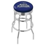 L7C3C - Chrome Double Ring North Florida Swivel Bar Stool with 2.5 Ribbed Accent Ring by Holland Bar Stool Company
