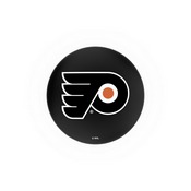 L7C3C - Chrome Double Ring Philadelphia Flyers Swivel Bar Stool with 2.5 Ribbed Accent Ring by Holland Bar Stool Company