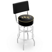 L7C4 - Chrome Double Ring Central Florida Swivel Bar Stool with a Back by Holland Bar Stool Company, L7C4CenFla