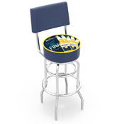 L7C4 Corona (5 Limes) Double-Ring Swivel Stool with Chrome Finish by Holland Bar Stool Co.