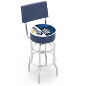 L7C4 Corona (Palm) Double-Ring Swivel Stool with Chrome Finish by Holland Bar Stool Co.