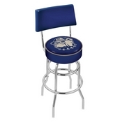 L7C4 - Chrome Double Ring Georgetown Swivel Bar Stool with a Back by Holland Bar Stool Company