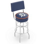 L7C4 Detroit Tigers Doubleing Swivel Stool with Chrome Finish by HBS, AGS-L7C425MLBDet