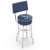 L7C4 Seattle Mariners Doubleing Swivel Stool with Chrome Finish by HBS, AGS-L7C425MLBSea