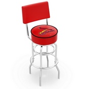 L7C4 St. Louis Cardinals Doubleing Swivel Stool with Chrome Finish by HBS, AGS-L7C425MLBStL