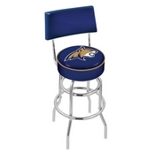 L7C4 - Chrome Double Ring Montana State Swivel Bar Stool with a Back by Holland Bar Stool Company