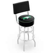 L7C4 - Chrome Double Ring North Dakota Swivel Bar Stool with a Back by Holland Bar Stool Company