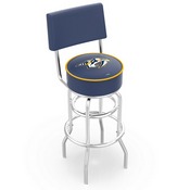 L7C4 - Chrome Double Ring Nashville Predators Swivel Bar Stool with a Back by Holland Bar Stool Company