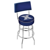 L7C4 - Chrome Double Ring Xavier Swivel Bar Stool with a Back by Holland Bar Stool Company