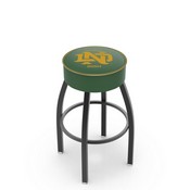 L8B1 Notre Dame (Vintage) Swivel Stool with Black Wrinkle Finish by Holland Bar Stool Co., AGS-L8B125-07NotreD